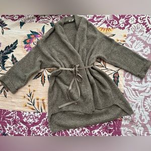 Anthropologie Moth wool blend sweater coat L
